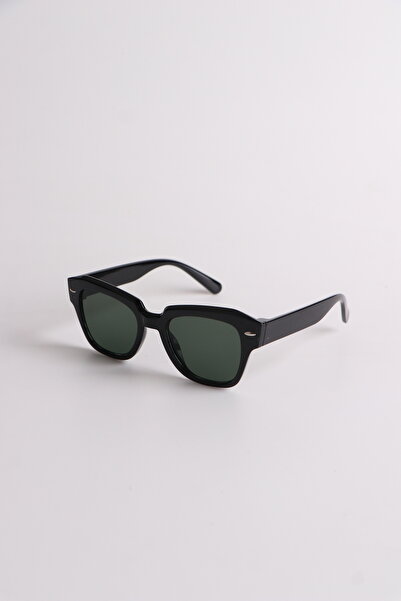 Chunky Frame Ogiani Black Unisex Geometric Sunglasses
