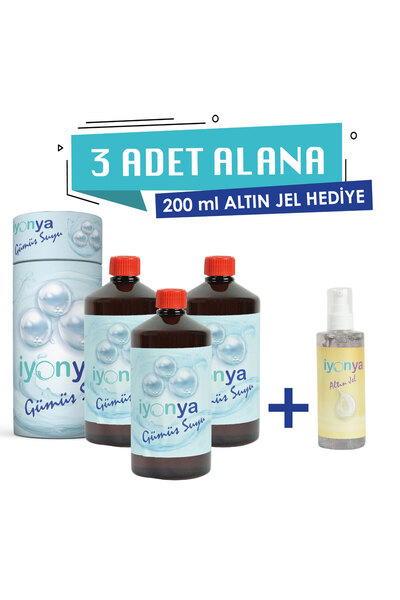 İYONYA 3Lt Gümüş Suyu 250ml Altın Jel Hediye