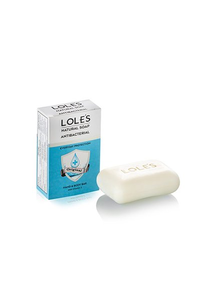 Lole's Antibacterial Hand & Body Original Soap with Vitamin E, Pack of 3 x 100g