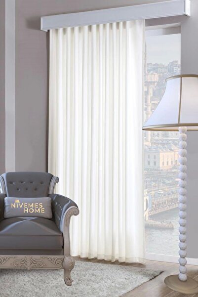 NİVEMESHOME Nivemeshome 1st Class Quality Cream Satin Umbrelă de soare perdea