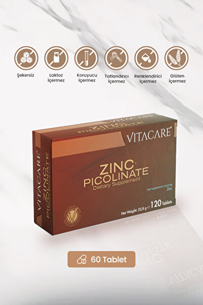 Vitacare VITACARE Zinc Picolinate 120 Tablet | Beslenme Takviyesi