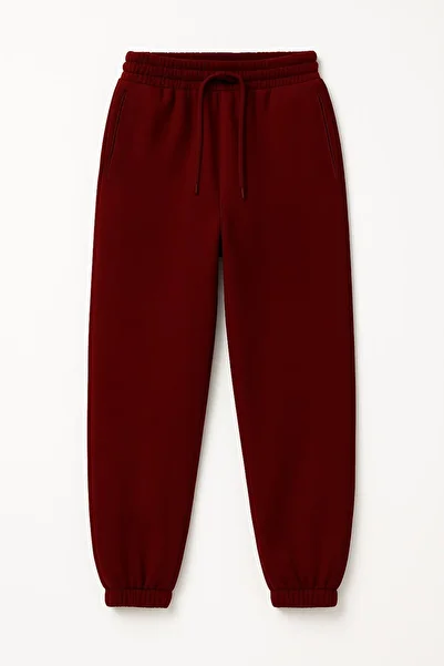 The Champ Clothing Oversize Unisex Sweatpants Claret Red – 3 Thread Raised, Elasticized Legs-Waist, Pockets, Modern Relaxed Fit