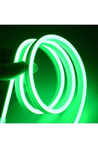 Ema Dükkan 5 Metre 12V Neon Led Şerit Işık Yeşil Neon Led Prize Tak Çalıştır ...
