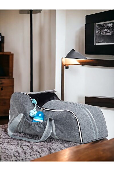 Sahra Stain Resistant Waterproof Mother Baby Care Backpack with Thermal Compartment Smoke-grey