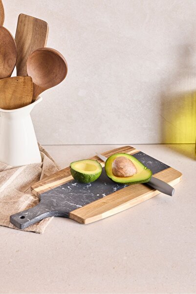 Perotti لوح تقطيع من خشب الأكاسيا الرخامي مقاس 38x18 سم