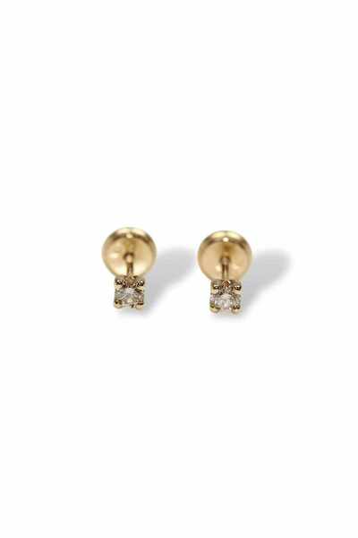 Diva Gold Gold Earrings with Diamond