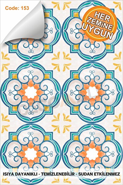 DECOMALL code153 Suya Dayanıklı Mutfak Banyo Zemin Mermer Mobilya Fayans Yapı...