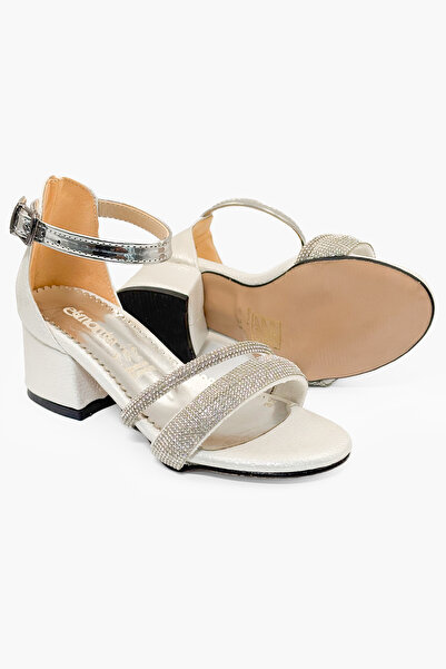 CARLA BELLA Children's Heeled Shoes with Stones Girls' Heeled Shoes Evening Dress