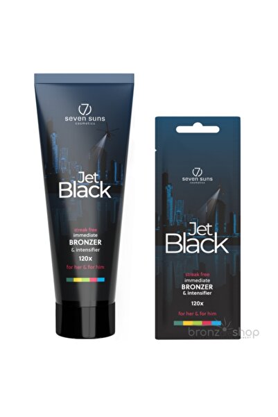 7suns Lotiune bronzanta, 7 Suns, Coloured, Jet Black 120X, 15ml/250ml