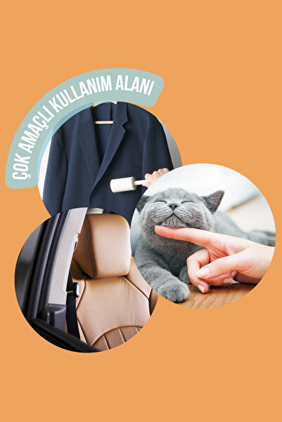 grimorlife Feather Collector Roll 50 Sheets Adhesive + 2+1 Spare Roll (Cat - Dog Hair Collector)