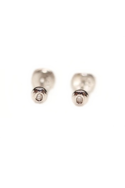 Diva Gold White Gold Earrings with Diamond