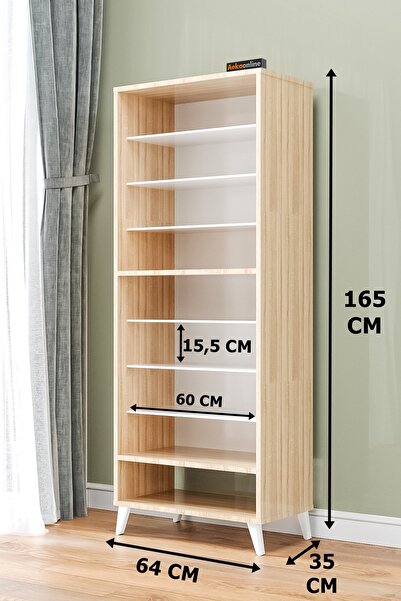 AEKA Ae-1088 Patentli Imaj Sonomo Ayakkabılık, 9 Raflı, Ayaklı, 4 Kapaklı Çok Amaçlı Dolap, Kiler Dolabı