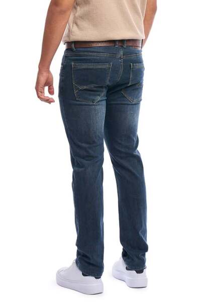 Centini Men's anthracite gray jeans, with a modern cut and belt included