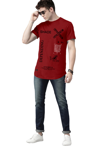 COLOR HUNT 100% Cotton Mens Crew Neck T- Shirt with Treding Prints