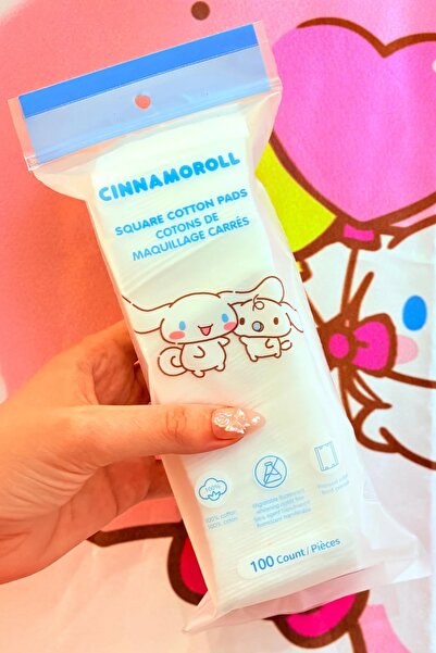 Miniso Sanrio Lisanslı Cinnamoroll Kare Makyaj Temizleme Pamuğu