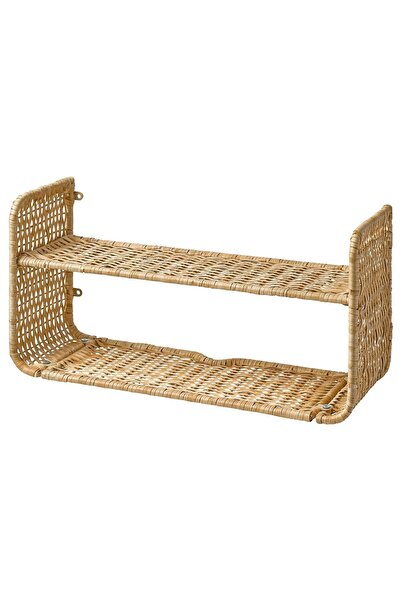 IKEA Duvar rafı, rattan, 60x20 cm