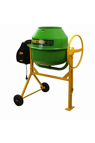 PartnerPro Betoniera BPO-185 L, 1000 W, cuva 185 L, 29.5 rpm, otel rezistent