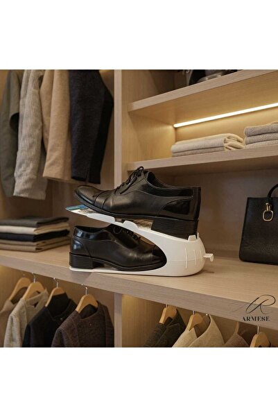 Ar Armese Shoe Ramp Organizer παπουτσιών Λευκό 6 τεμαχίων