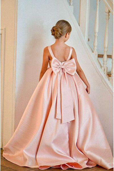 For Kids Baby Kız Çocuk Fiyonk Detaylı Tasarım Elbise