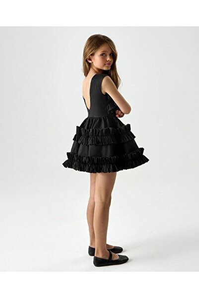For Kids Baby Kız Çocuk Tasarım Büzgü Detaylı Elbise