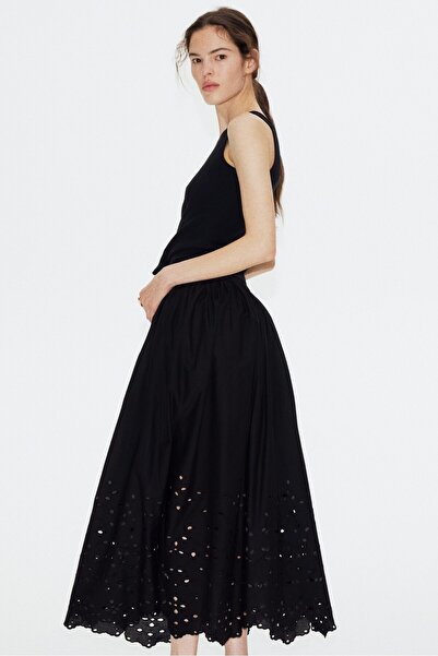 H&M Nakış İşlemeli Etek