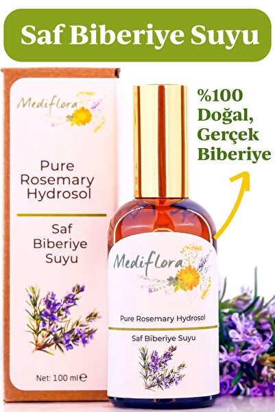 Mediflora Saf Biberiye Suyu – Güçlü Bitki Hidrosolü ile Saç Derisi ve Cilt Ba...