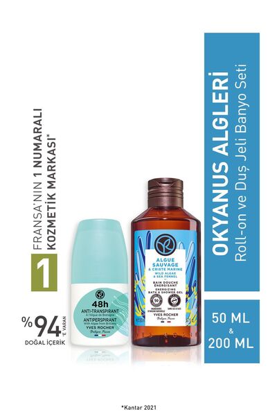Yves Rocher Okyanus Algleri Roll-on ve Duş Jeli Banyo Seti-9916816