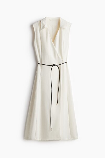 H&M Kuşaklı Anvelop Elbise