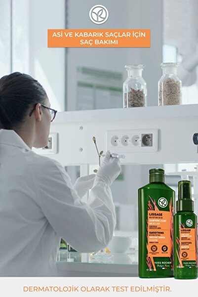 Yves Rocher Yatıştırıcı Prebiyotik Şampuan-Asi ve Kabarık Saçlar / Lissage-SLS,SLES İçermez,Vegan-300ml