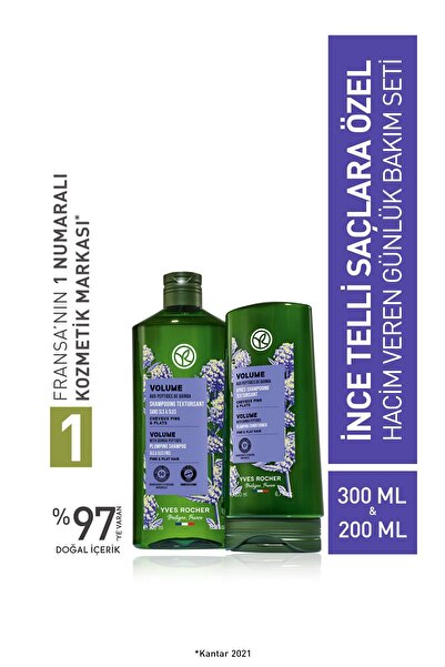 Yves Rocher Ince Telli Saçlar Için Orjinal Boy Şampuan, Saç Kremi Seti-9916603