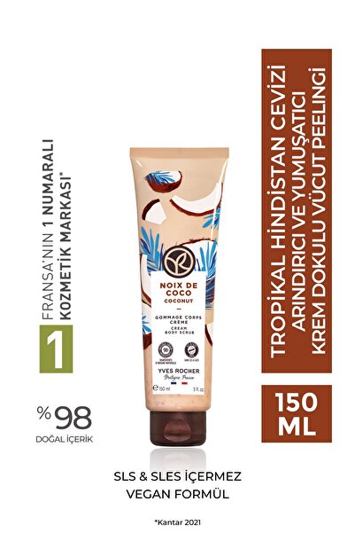 Yves Rocher Krem Dokulu Vücut Peelingi-Arındırıcı Yumuşatıcı Tropikal Hindistan Cevizi-SLS,SLES İçermez,Vegan-15