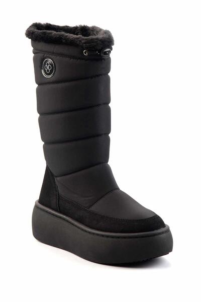 Bambi Mat Siyah Kadın Bot & Bootie K02102011667