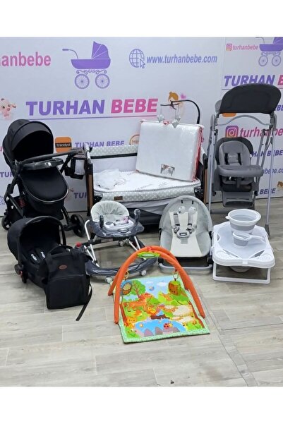 TURHAN BEBE Yeni Doğan GRANDE Bebek Çeyiz Seti TRAVEL SİSTEM BEBEK ARABASI ANA KUCAĞI BEŞİK...