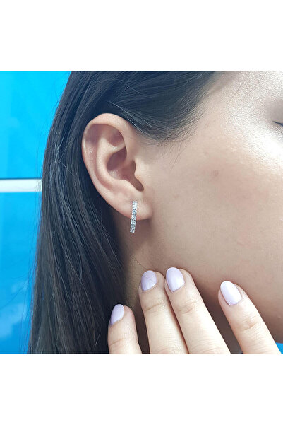 Lova Pırlantalı Menekşe Halka Küpe - 3070025