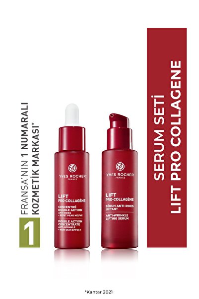 Yves Rocher Cilt Bakım Seti-Bitkisel Kolajen-Hyaluronik Asit ile Sıkılaştırıc...