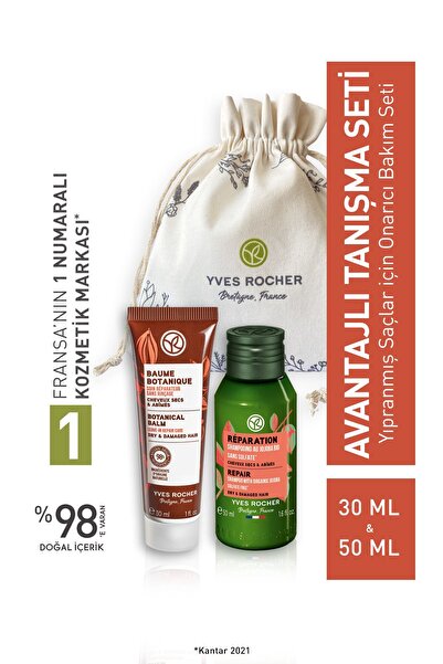 Yves Rocher Yıpranmış Saçlar - Bakım Rutini Tanışma Seti-9916606