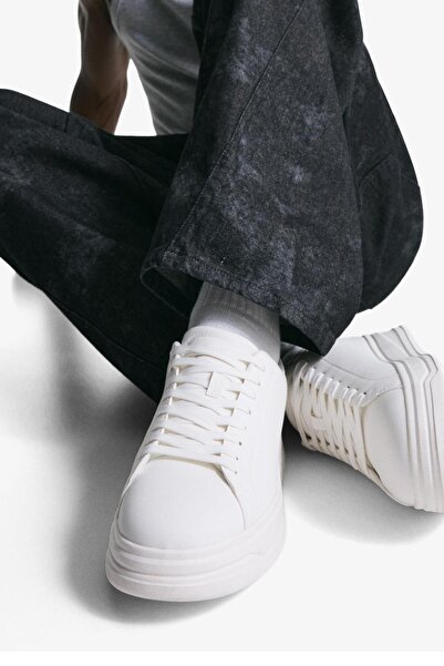 Bershka Erkek Beyaz Spor Ayakkabı