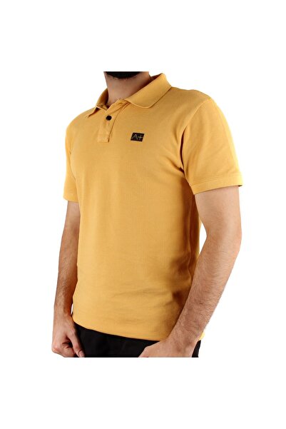 SailLakers Ανδρικό μπλουζάκι A+ Naples σε κίτρινο χρώμα Polo λαιμόκοψη