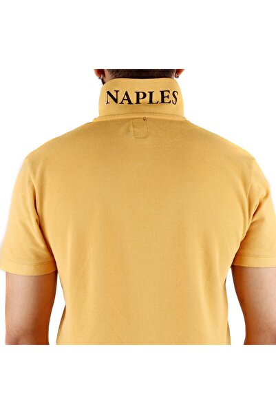 SailLakers Ανδρικό μπλουζάκι A+ Naples σε κίτρινο χρώμα Polo λαιμόκοψη