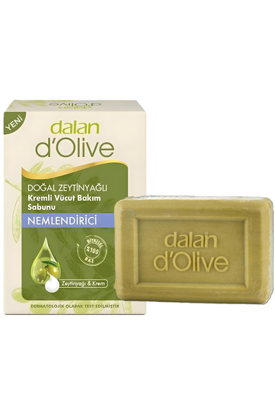 Dalan D'Olive Natural Olive Oil Creamy Body Care Soap 100 Gr X 2 Pieces