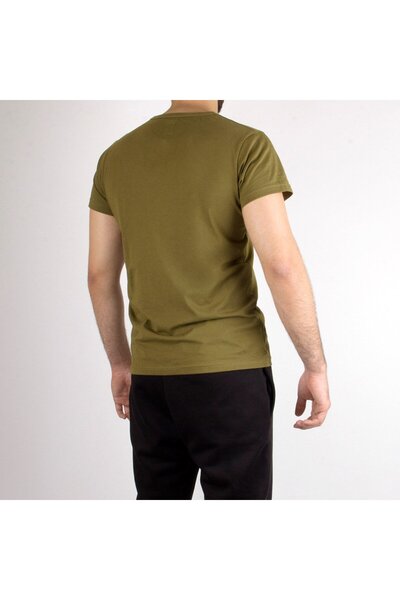 SailLakers Ανδρικό μπλουζάκι με στάμπα χακί A+ Marche