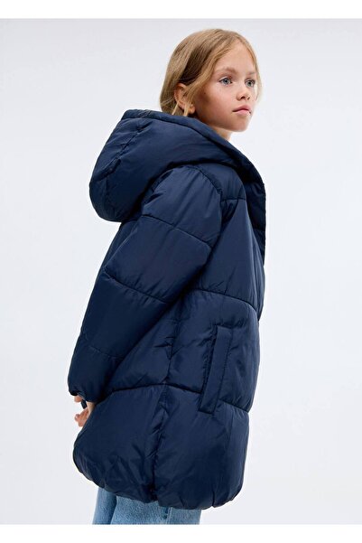 MANGO Kids Kapüşonlu kapitone anorak