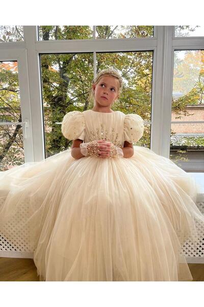 Laviella Kids Couture Kız Çocuk Taş İşleme Detaylı Tasarım Elbise