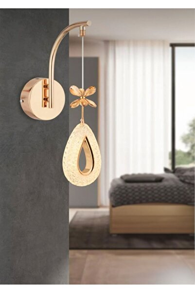 Marsel Lighting YAGMUR Tekli Gold 3 Renk Modu Aplik Avize