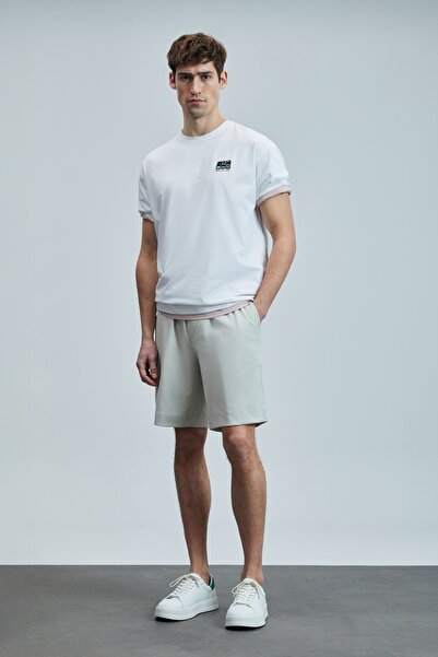 Lufian 111050042 Moon Men's Shorts Stone