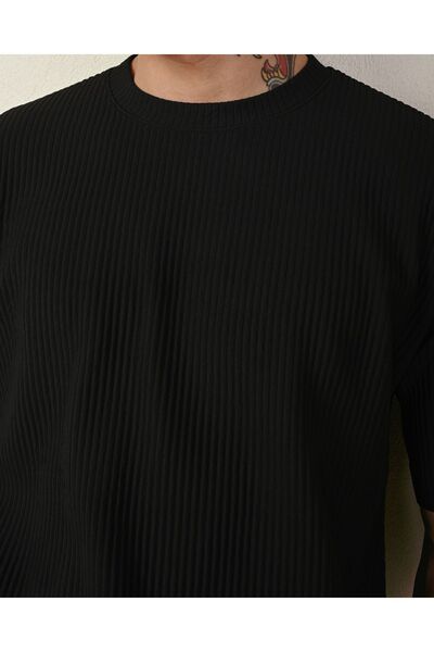 İLKCET MODA Men's Oversize Corded Ottoman Set - Lower and Upper Set