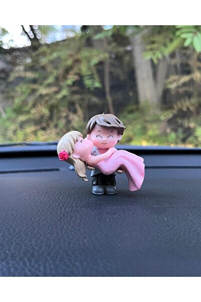 bilmel سيارة داخل طوربيد علوي يعانق العروس والعريس والزوجين تمثال إكسسوار زين...