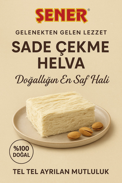 Şener Sade Çekme Helva Vakumlu 200 Gr
