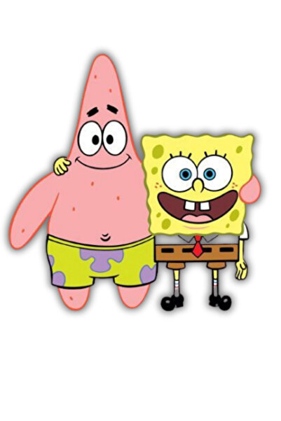 ERİSTAKI Sünger Bob Ahşap Duvar Posteri – Duvar Süsü-Hediyelik Poster 4