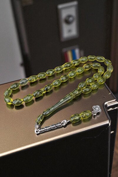 Atolyezone Çay Fosilli Arpa Kesim Toz kehribar Tesbih